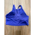 Athleta  Blue High Neck Sports Bra Crop Top Size XL Photo 2