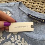 Pankaj & Nidhi at Anthropologie NWT Floral Appliqué Blanche Tee XS bloomcore Blue Photo 7