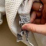 White Textured Athletic Zip Up Photo 6