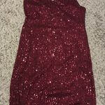 Bebop  Dress Sequin Maroon Mini Red Sparkle Party Photo 0