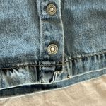 Hidden Los Angeles Denim Crop Tank Top Button Photo 4