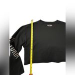 Victoria Sport Long Sleeve Shirt – Black with Silver Sparkle Logo on Sleeves Photo 3