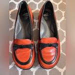 Dansko  Red Black Vintage Mary Jane Mules sz 39 US sz 8-9 contrast bow and trim Photo 2