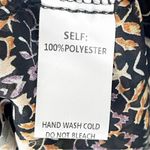 EASEL Black Floral Sheer Lace Inset Double Front Ties Kimono Cardigan Medium Photo 3