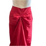 Worth 100% Silk Mermaid Skirt With Train Maxi Long Formal Prom Size S6 Red Photo 3