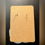 Easter Bunny Leopard Print Purple Glitter Teardrop Earrings New Photo 1