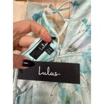 Lulus NWT  Alaiya Mint Floral Strapless Lace-Up Midi Dress Banquet Gala Party XS Photo 7
