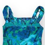 Ariel Maxi Dress Womens XXL Green Tropical Floral Fitted Mesh Resortwear Size undefined Photo 2