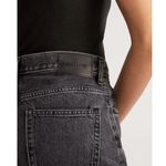 Evereve Everlane The 90’s Cheeky Jean Cropped Ankle Raw Hem Frayed Edge Black Gray 27 Photo 6