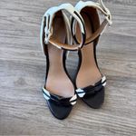 L.A.M.B. Cream Black Patent Leather Heels Womens 8 Y2K Formal Dressy Shoes Photo 5