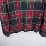 Jones New York Vintage Zip Jacket Large Red Plaid Worsted Wool Lined Pockets Photo 10