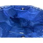 Women's Blue Wicker Handbag Photo 3