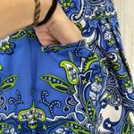 EP Pro Golf Skort Womens 2 Blue Green Paisley Print Side Zip Pockets Photo 6