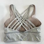 Lululemon Free To Be Moved Bra Size 4 Lilac Paisley Print Sporty Athletic Photo 7