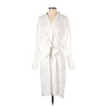 H&M NWT Johanna Ortiz x Oversized Linen Shirt Dress in White Puff Sleeve XXL Photo 2