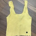 Hollister Women’s Yellow Ribbed Crop Tank Top Size Small NWT Photo 12