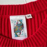 None Queen of Sparkles Fight! Win! Sweater Dress Red White Christmas Size M Photo 5