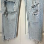 American Eagle Tomgirl Size 4 Distressed Womens Jeans Ankle Cropped Light Wash Photo 2