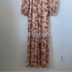 Revolve CAMI NYC Francie Lace Trimmed Floral Print Silk Chiffon Maxi Dress Size:S Photo 11