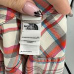The North Face Womens M Plaid Long Sleeve Button Up Shirt Cream Red Outdoor Photo 2