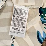 Banana Republic Blue Cream Neutral Floral Print Collar Top Blouse MEDIUM Photo 6