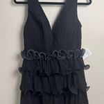 Mac Duggal Ieena for ‎ Size 8  Pleated Tiered Ruffle Cocktail Mini Dress NEW Photo 2
