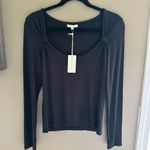Z Supply Black Long Sleeve Blouse Photo 0