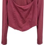 Alo Yoga  Soft Sculpt Long Sleeve Comfy Athletic in Color Mars Clay Size L Photo 4