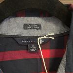 Tommy Hilfiger  Classic Fit Cotton Button Down Plaid Shirt Navy Red - size XL Photo 1