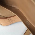 Max Studio Leather Peep-toe Heels Nude/Black Platform Womens Size 6M Work Photo 5