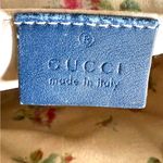 Gucci GG DENIM Marmont Camera Bag with floral embroidery and interior Photo 10