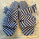 Kate Spade  New York Bianca slide sandals in a blue and white striped size 8.5 Photo 0
