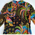 Farm Rio  Macaw Island Printed Maxi Dress Tropical Vacation XS Black Photo 10