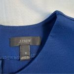 J.Crew Women's 2 Blue Zipper Sheath Business Formal Long-Sleeve Mini Dress Photo 5