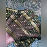 Anne Klein Vintage 60/70s  for the Vera Companies green metallic long hair scarf Photo 6