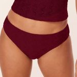 ANDIE  bikini set Delray top‎ bikini bottom syrah lace red size S NWOT Photo 6