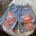 Ripped Mom Jean Shorts Photo 0