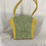 Aqua Green Vintage Charles L Thomas Yellow  Handbag Photo 0
