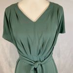 Ann Taylor  Sage green tie front flowy dress 6P Photo 1