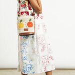 STAUD $395 Anita Leather Trimed Fruit Crochet Bucket Bag NEW Photo 8