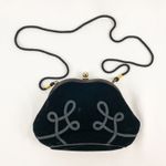 Liz Claiborne Vintage Y2K Black Velvet Purse Bag Womens One Size Photo 0