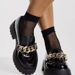 Guess NEW Women's 1.5-Inch Platform Heel Chain Loafers Black Photo 0