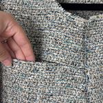 Theory  Ualana Comprised Tweed Blazer Jacket Multi Beige Women’s Size 10 Cotton Photo 5