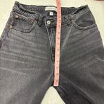 Abercrombie & Fitch  Gray-Black Straight Leg Relax Fit‎ High Rise Jeans Size 28/6 Photo 4