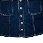 Altar'd State A-Line Skater Denim Jean Snap Front Mini Skirt XS Photo 67