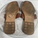 Lemmonade Brown Croc Embossed H Slide Sandals Womens Size 9 Slip On Flats Photo 3
