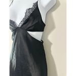 Victoria's Secret Black Lace Trim Cutout Slip Mini Dress Chemise Size XS Photo 2