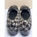 Alfani Grayce Houndstooth Pony Hair Leather Pumps Size 7.5M Black Buckle Heel Photo 3