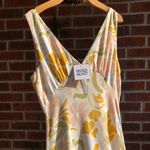 Paper Heart Linen Blend Pastel Floral Print Maxi Dress M Photo 7