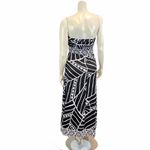 White House | Black Market  Abstract Print Strapless Tube Maxi Silhouette Dress Photo 3